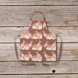 Konditorei, Zimtgebäck und Kuchen braun Schürze