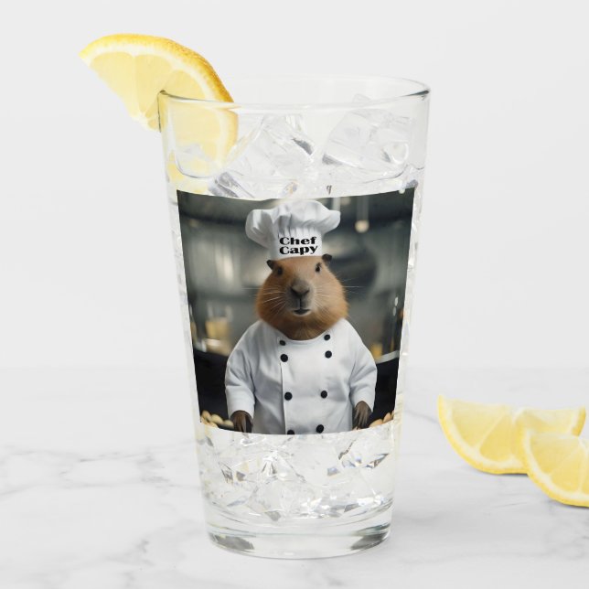 Konditorikunst: Der kulinarische Capybara Glas (Vorderseite Ice)