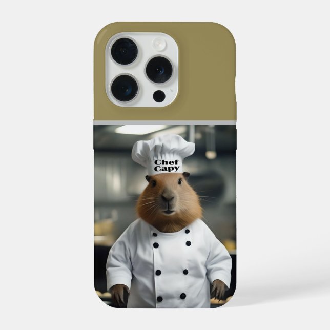 Konditorikunst: Der kulinarische Capybara iPhone Hülle (Rückseite)