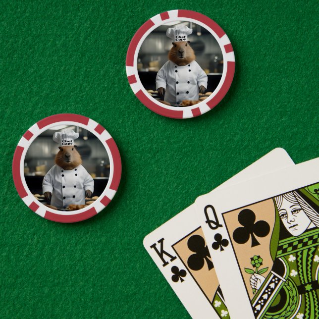 Konditorikunst: Der kulinarische Capybara Pokerchips (Pokertisch (doppelt))