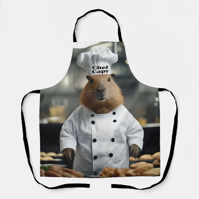 Konditorikunst: Der kulinarische Capybara Schürze (Vorderseite)