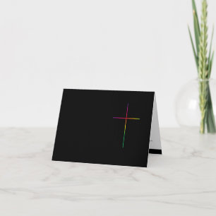 Kondolenzenkarte Regenbogen Dankeskarte
