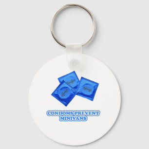 Kondoms verhindern Minivans Schlüsselanhänger