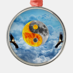 Kondor-Liebe Silbernes Ornament