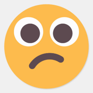 Konfektionierte, Niedliche, erlesene Emoji-Farben Runder Aufkleber