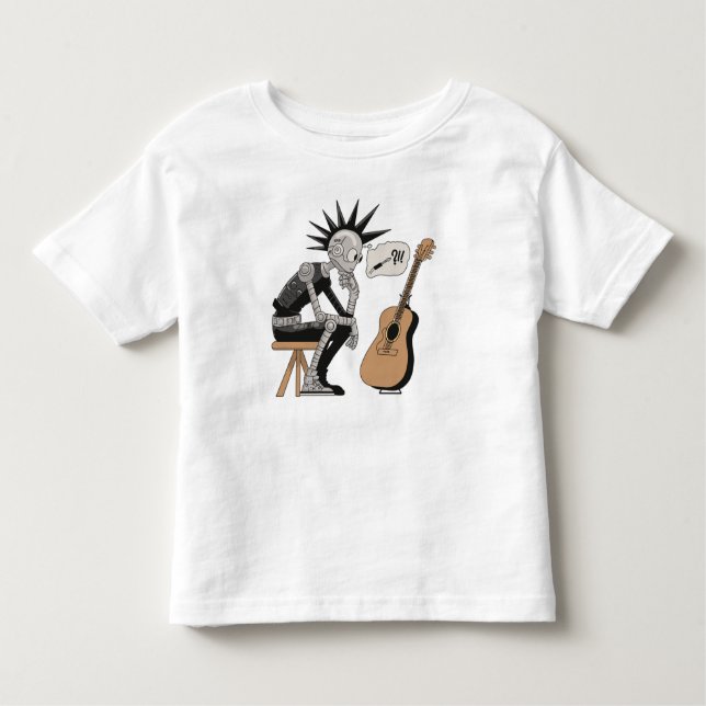 Konfektionierter Musikrobot Kleinkind T-shirt (Vorderseite)