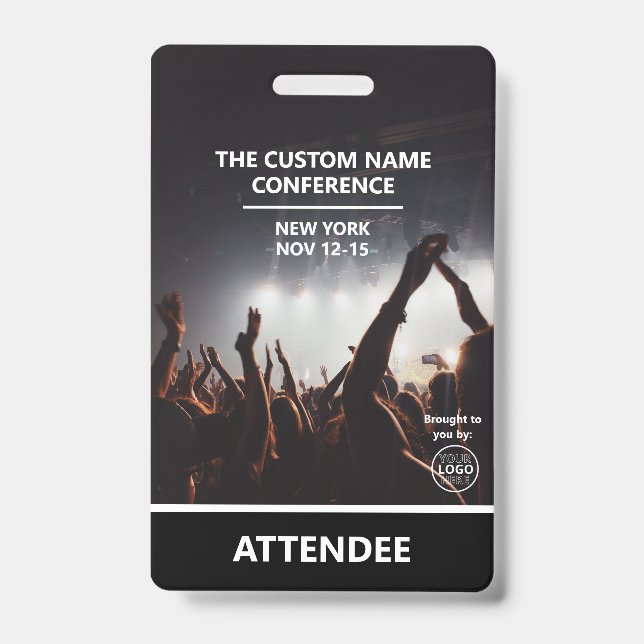 Konferenz Access Pass QR Code Teilnehmer Abzeichen Ausweis (Vorderseite)