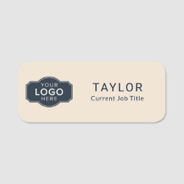 Konferenz der eleganten Firmenlogos Namensschild