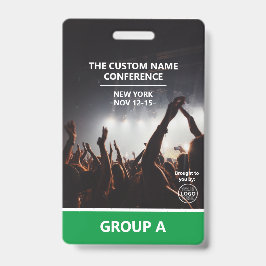 Konferenz der Grünen Gruppe QR Code Custom Access  Ausweis