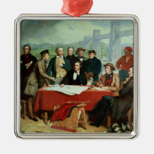 Konferenz der Ingenieure an Britannia Brücke Ornament Aus Metall