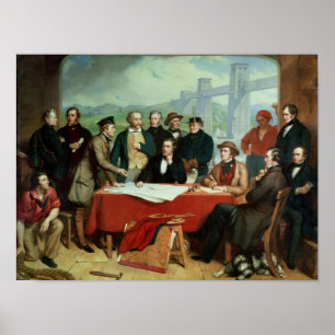 Konferenz der Ingenieure an Britannia Brücke Poster