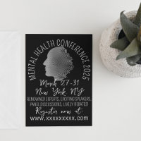 Konferenz über psychische Gesundheit im Retrostil