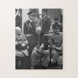 Konferenz von Jalta Roosevelt Stalin Churchill 194 Puzzle