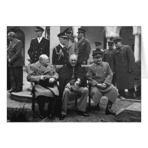 Konferenz von Yalta Roosevelt Stalin Churchill 194