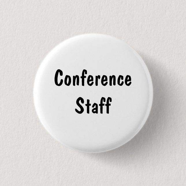 Konferenzpersonal Button (Vorderseite)