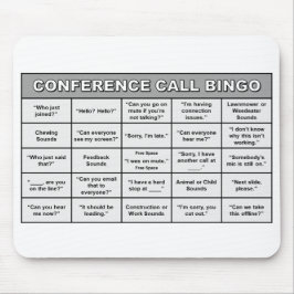 Konferenzschaltung Bingo Mousepad