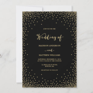 Konfetti Einladung zur Hochzeit