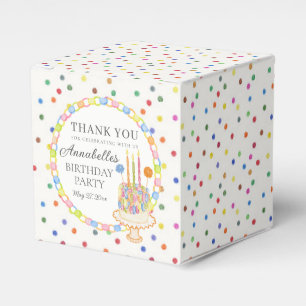Konfetti-Geburtstagsfeier-Dessert Geschenkschachtel