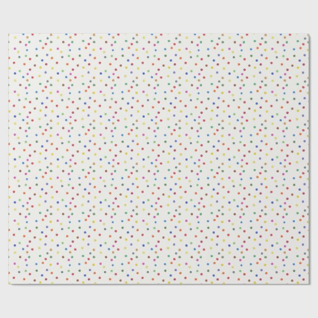 Konfetti-Geburtstagsfeier starten Geschenkpapier (Flach)
