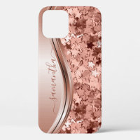 Konfetti Sterne Roségold handgeschriebener Name Me