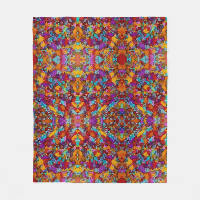 Konfetti Traum Fleecedecke (Vorderseite)