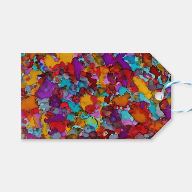 Konfetti Traum Geschenkanhänger (Vorderseite (Horizontal))