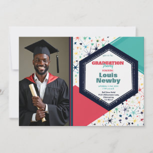 🎓Konfettiregen Einzelbild Einladung