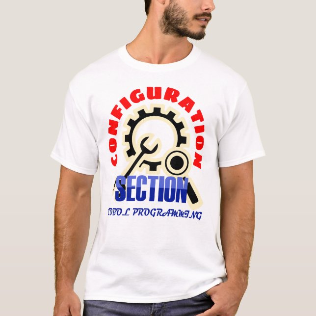 Konfigurationsabschnitt in der Cobol-Programmierun T-Shirt (Vorderseite)