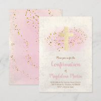 Konfirmation | IMITATE Glitzer und rosa Aquarell