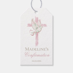 Konfirmation rosa Kreuz Geschenkanhänger