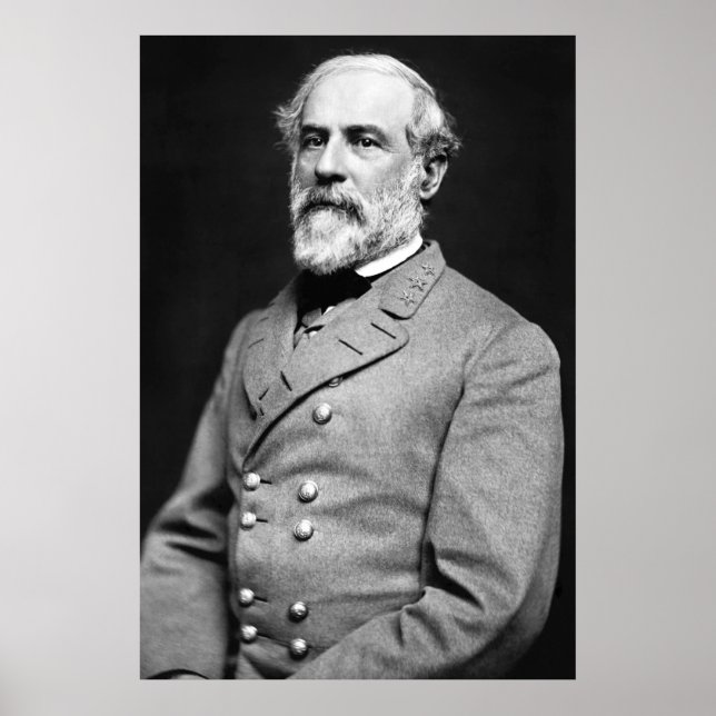 Konföderaler General Robert E. Lee Portrait Poster (Vorne)