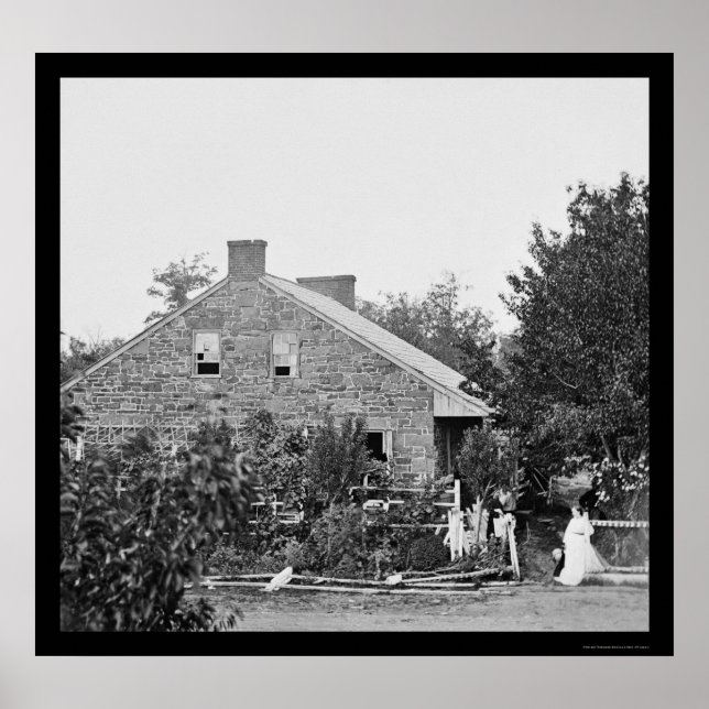 Konföderaler Sitz in Gettysburg, PA 1863 Poster (Vorne)