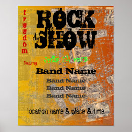 Konföderation Geld Phantastisch Rock Budget Poster