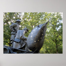 Konföderierte Zivile Kriegsdenkmal ~ Shiloh, TN Poster