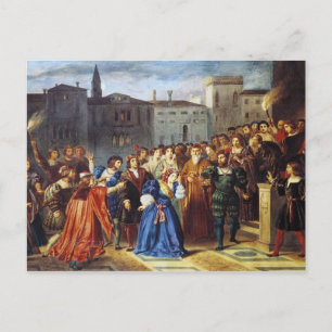 Konfrontationsszenario Postkarte