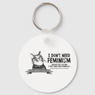 Konfuse Katzen (für helle Erzeugnisse) Schlüsselanhänger