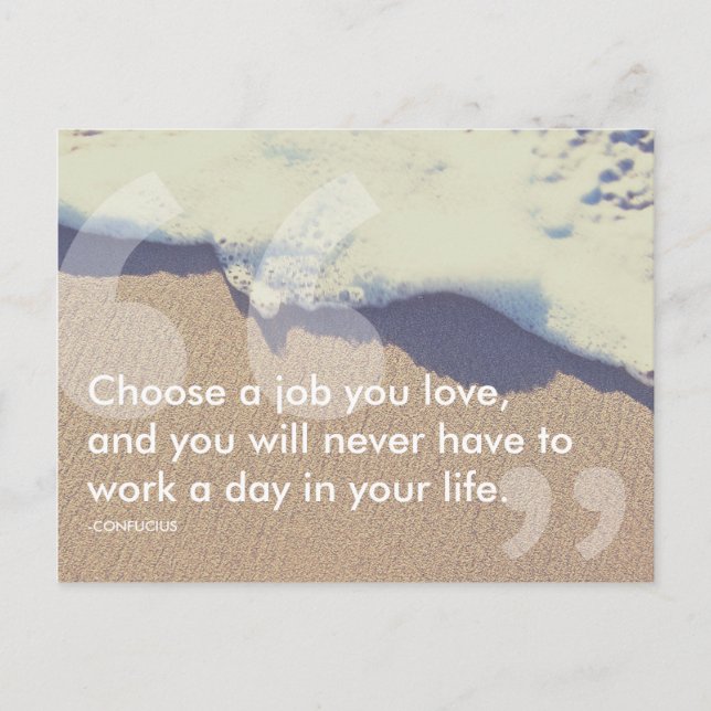 Konfuzianische Erfolgsquote Postkarte (Vorderseite)