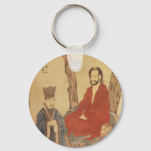 Konfuzius, Lao-tzu und buddhistisches Arhat Schlüsselanhänger