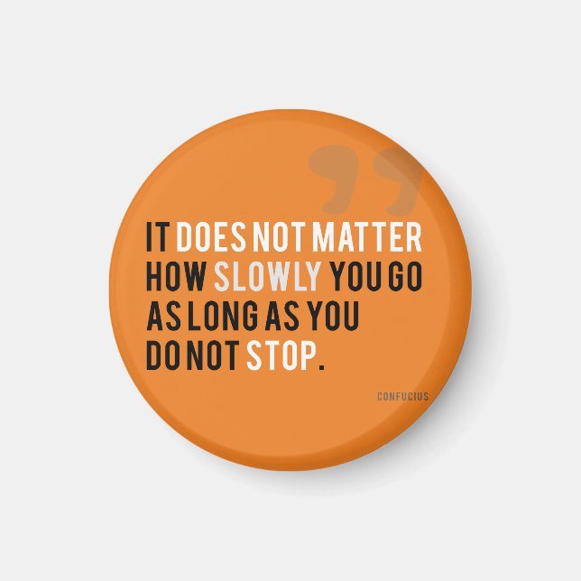 Konfuzius motivierend Zitat Träume Ziele Magnet (Vorne)