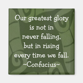 Konfuzius-Quote - Motivierend Magnet