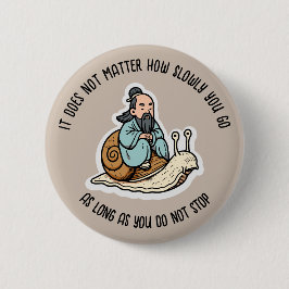 Konfuzius und Schnecke Button