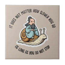 Konfuzius und Schnecke