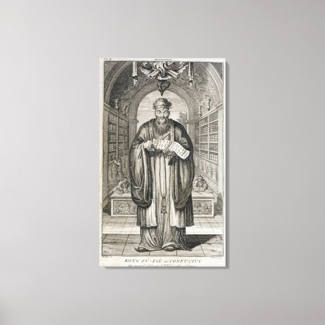 Kong-Fu-Tse oder Konfuzius, das am meisten gefeier Leinwanddruck (Vorderseite)