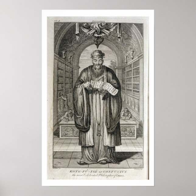 Kong-Fu-Tse oder Konfuzius, das am meisten gefeier Poster (Vorne)