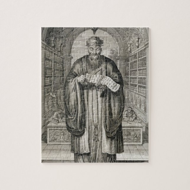 Kong-Fu-Tse oder Konfuzius, das gefeierte Phi Puzzle (Vertikal)