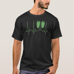 Kongatrommel Herzschlag Trommler Truppe Musik Musi T-Shirt
