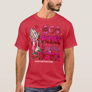 Kongenitale Herzfehler Bewusstsein Gott segne Glau T-Shirt