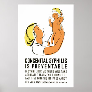 Kongenitale Syphilis ist vermeidbar Poster