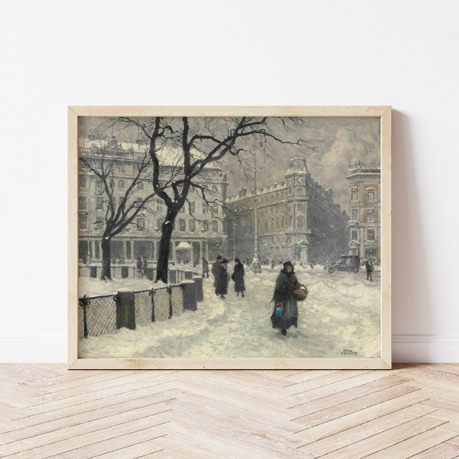 Kongens Nytorv Kopenhagen im Winter | Paul Fischer Poster (Von Creator hochgeladen)