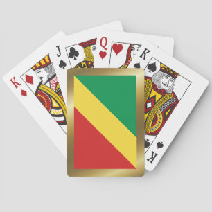 Kongo-Brazzaville-Flagge Spielkarten